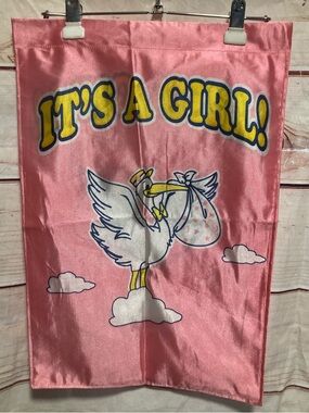 It’s a girl small garden flag